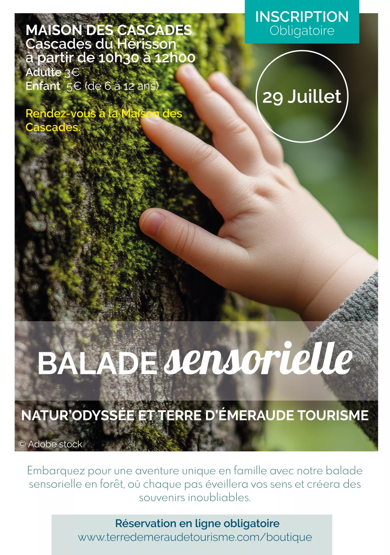 Mardi 15 et 29 juillet - Balade sensorielle par Natur'Odyssée